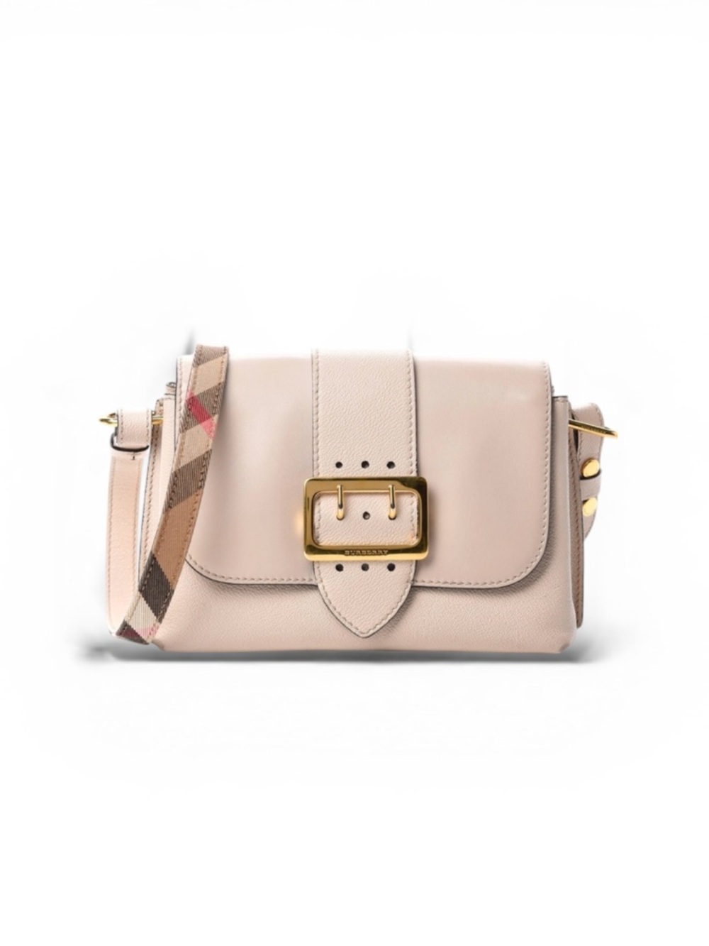 Burberry • Grain Calfskin Small Medley Crossbody • Limestone - Picture 2 of 16